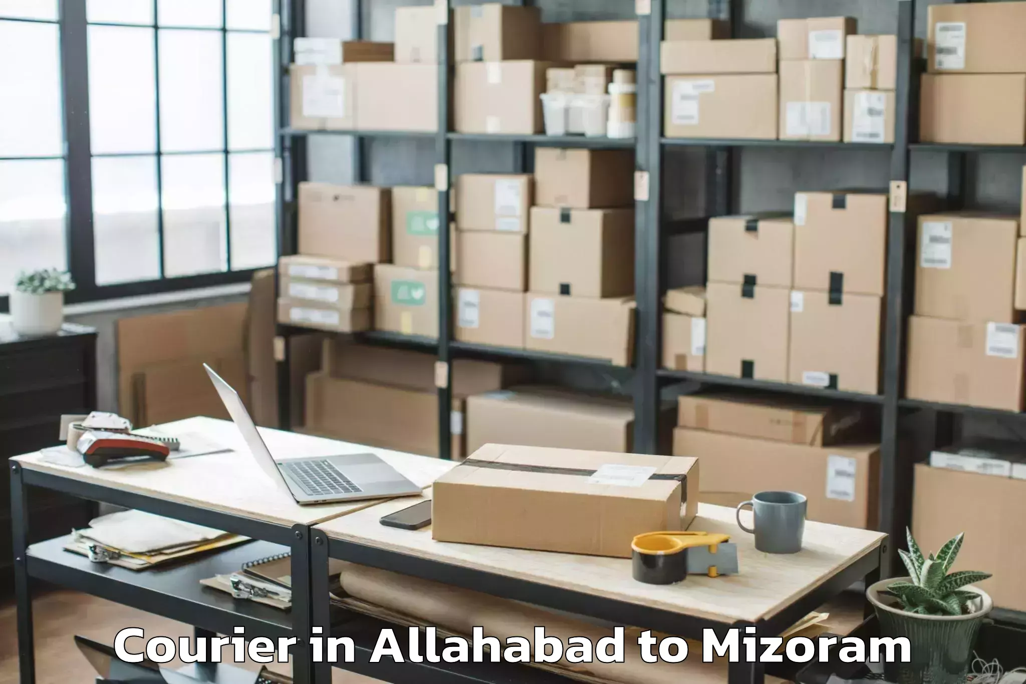 Allahabad to Darlawn Courier